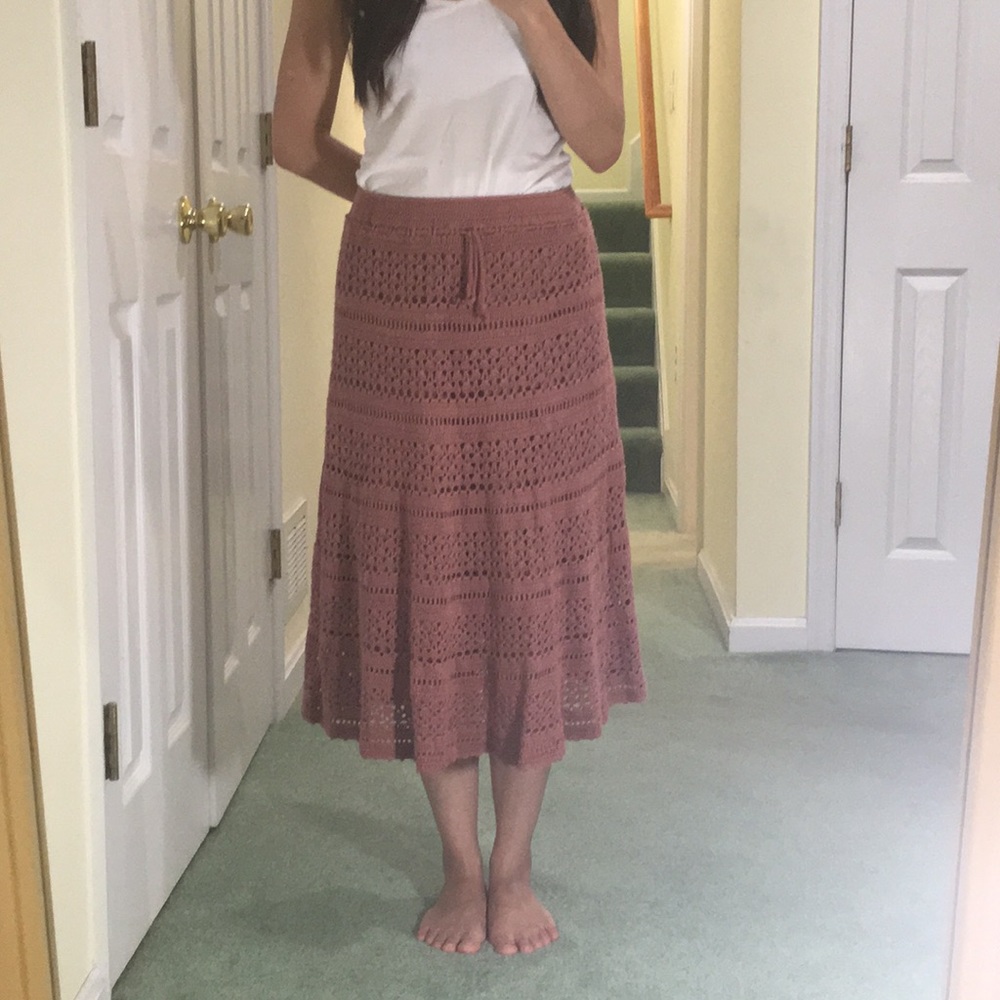 Maje Crochet Skirt